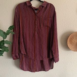 Anthropologie wool blend button down blouse